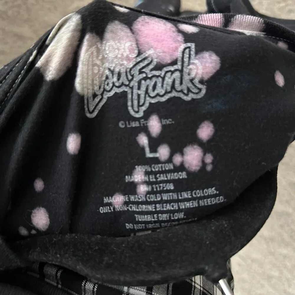 Lisa Frank Hot Topic Unicorn Paint Splatter Girls T-Shirt Large - Picture 4 of 5